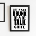 Novelty Alcohol Plaque Bar Signs For Home Bar Man Cave Framed