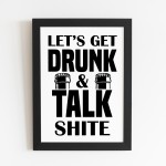 Novelty Alcohol Plaque Bar Signs For Home Bar Man Cave Framed