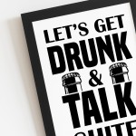 Novelty Alcohol Plaque Bar Signs For Home Bar Man Cave Framed