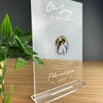 Personalised Our Song Anniversary Plaque For Husband Wife 