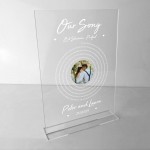 Personalised Our Song Anniversary Plaque For Husband Wife 