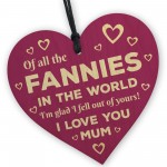 Rude Mothers Day Card Wooden Heart Bundle Gift For Mum