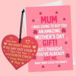 Funny Mothers Day Card for Mum Mummy From Son Daughter