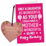 Daughter Birthday Cards And Wooden Heart Sign Daughter Gift