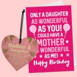 Daughter Birthday Cards And Wooden Heart Sign Daughter Gift