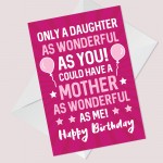 Daughter Birthday Cards And Wooden Heart Sign Daughter Gift