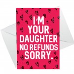 Mum Mothers Day Card Funny Mum Birthday Card Mum Card