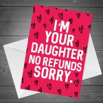 Mum Mothers Day Card Funny Mum Birthday Card Mum Card