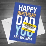 Dad Birthday Card Funny Birthday Card Funny Card Reduced Card