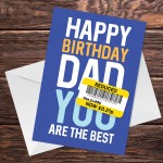 Dad Birthday Card Funny Birthday Card Funny Card Reduced Card