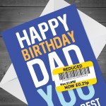 Dad Birthday Card Funny Birthday Card Funny Card Reduced Card