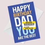 Dad Birthday Card Funny Birthday Card Funny Card Reduced Card