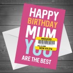 Mum Birthday Cards Funny Birthday Card Funny Card Birthday Card