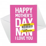 Nan Mothers Day Card Funny Mothers Day Card Funny Card