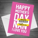 Nan Mothers Day Card Funny Mothers Day Card Funny Card