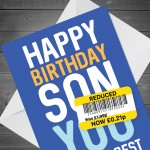 Son Birthday Card Funny Birthday Card Funny Card From Mum Dad