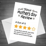 Mum Mothers Day Card Funny Mothers Day Card Review Card