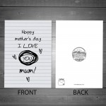 Funny Mothers Day Rubbish Card Novelty Joke Card For Mum 