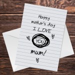 Funny Mothers Day Rubbish Card Novelty Joke Card For Mum 