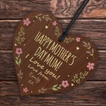 PERSONALISED Mothers Day Gift From Daughter Son Floral Wood