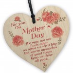 Mothers Day Gift For Mum Wooden Hanging Heart Mum Sentimental