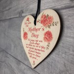 Mothers Day Gift For Mum Wooden Hanging Heart Mum Sentimental