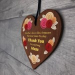 Thank You For Everything Mum Gift Wood Heart Mum Plaque