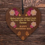 Happy Mothers Day Gift For Mum Mummy Wooden Heart Sign