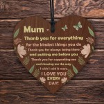 THANK YOU Gift For Mum Birthday Mothers Day Shabby Chic Heart