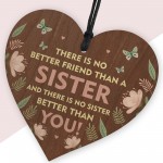 Sister Heart Best Sister Gift Friend Thank You Gift For Birthday