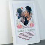 PERSONALISED Mum Daughter Framed Photo Print Birthday Mothers