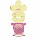 Perfect Gift For Mum On Mothers Day Birthday Wooden Flower Poem