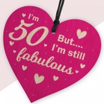 50 And Fabulous Funny 50th Birthday Gifts For Women Female