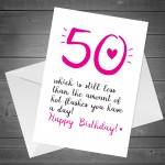 Funny 50th Birthday Card For Women Mum Nan Sister Friend