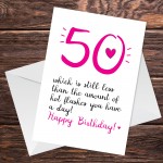 Funny 50th Birthday Card For Women Mum Nan Sister Friend