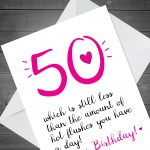 Funny 50th Birthday Card For Women Mum Nan Sister Friend