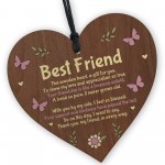 Thank You Gift For Best Friend FRIENDSHIP SIGN Wooden Heart