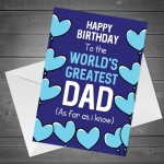 Funny Greeting Card for Dad Greatest Dad Birthday Card