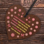 Braver Stronger Beautiful Wooden Heart Motivational Keepsake