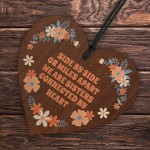 Sister Wood Heart Keepsake Sentimental Message Sister Gift