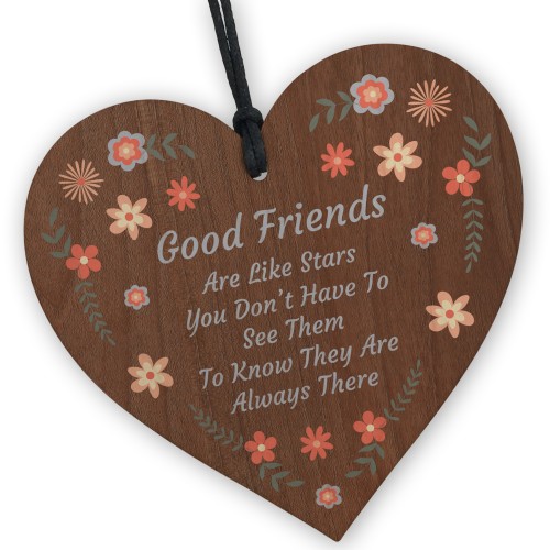 Thoughtful Gifts For Good Friend Wooden Heart Friendship Gifts