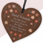 Thoughtful Gifts For Good Friend Wooden Heart Friendship Gifts