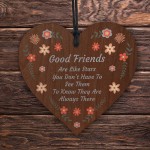 Thoughtful Gifts For Good Friend Wooden Heart Friendship Gifts