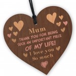 Thank You for Being A Important Piece Meaningful Mothers Day