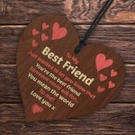 Thank You Gift For Best Friend Heart Friendship Sign Meaningful