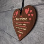 Thank You Gift For Best Friend Heart Friendship Sign Meaningful