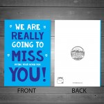 Funny Leaving Card For Colleague MISS YOU CARD Good Luck Card