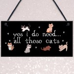 Perfect Birthday Gift for Cat Lovers Cat Sign For Home