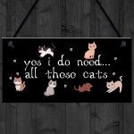 Perfect Birthday Gift for Cat Lovers Cat Sign For Home