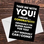 Funny Leaving Card For Colleague Cards for New Job Farewell